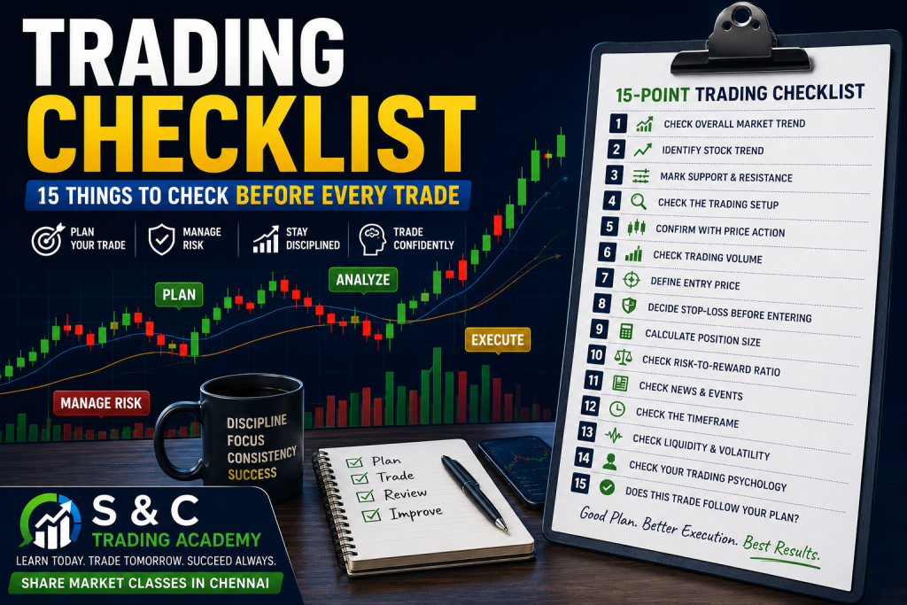 Trading checklist 15 things to check before every trade