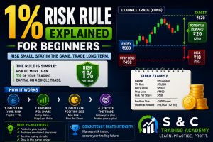 1% risk rule explained for beginners with trading capital and position sizing