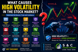 What causes high volatility in the stock market explained with volatile candlestick chart